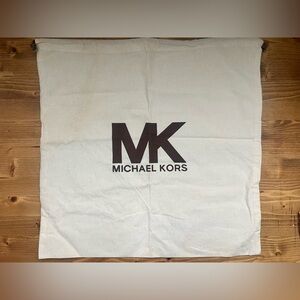 Michael Kors Cream Dust Bag with Brown Logo